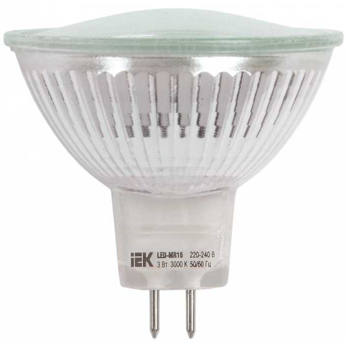 Лампа Светодиодная, GU5.3 IEK LLE-MR16-3-230-40-GU5