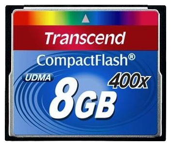 Flash-накопитель CompactFlash Card, 08Gb Transcend TS8GCF400